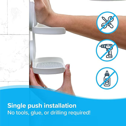 SlipX Solutions Double Soap Saver, Strong Hold Suction Cup Soap Holder - Image 2