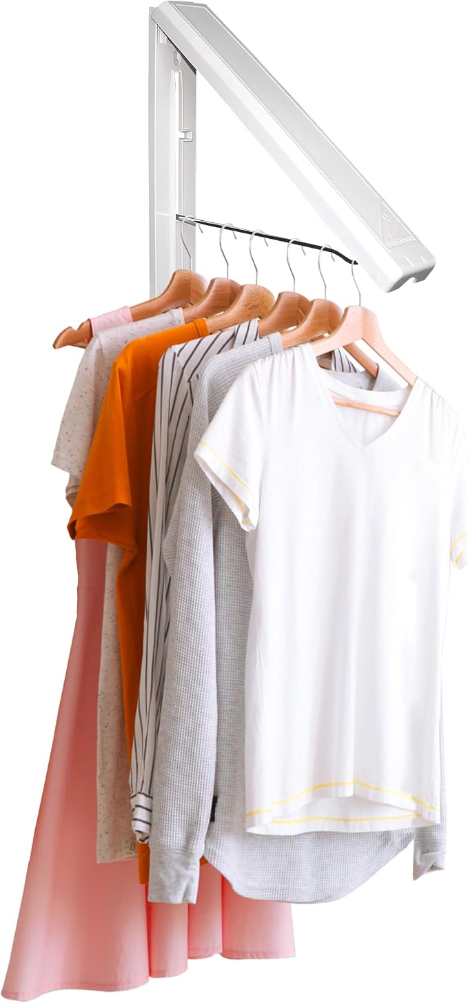 InstaHanger - Wall Mounted Drying Rack - The Original Collapsible Clothes by InstaHANGER