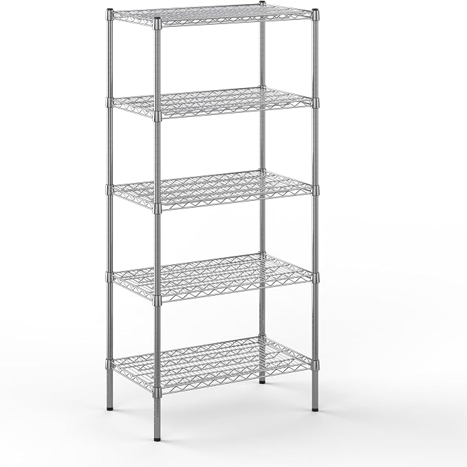 18" Deep x 30" Wide x 64" Height Wire Shelving Kit | 5-Tier | NSF Commercial by Regal+Altair