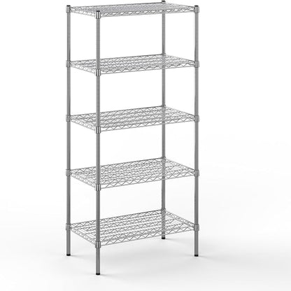 18" Deep x 30" Wide x 64" Height Wire Shelving Kit | 5-Tier | NSF Commercial by Regal+Altair