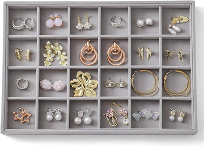 Large Jewelry Organizer for Drawer Insert Velvet Stackable Jewelry Trays for by Unknown