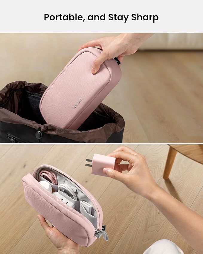tomtoc Electronics Organizer Travel Case, Water Resistant Travel Bag Cable - Image 9