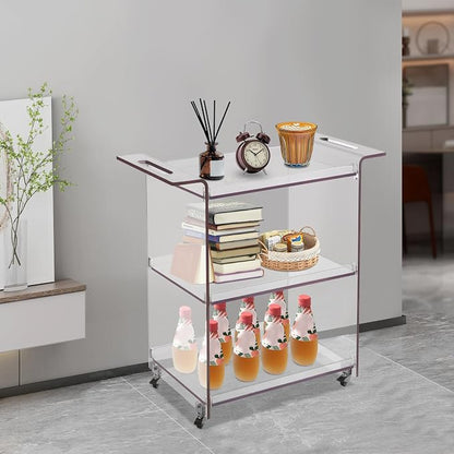 3-Tier Rolling Utility Cart - Image 2