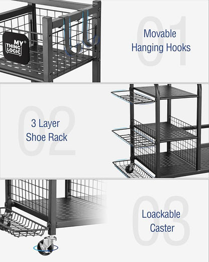 Mythinglogic Golf Storage Garage Organizer, Golf Bag Storage Stand and Other - Image 4