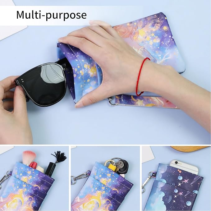 Double Eyeglass Case Soft Dual Glasses Case - Image 5