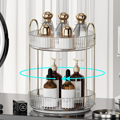 360° Rotating Makeup Organizer for Vanity - Image 3