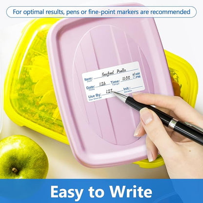 2"x1" Instantly Dissolvable Food Labels Roll 200 Pcs, Fast Dissolve in 30 Sec - Image 4