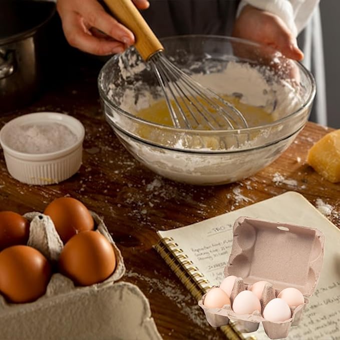 40 Pack Egg Cartons Bulk, 2x3 Style Reusable Empty Natural Paper Pulp Egg - Image 5
