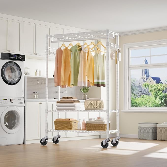 VIPEK R3 Rolling Clothing Rack Heavy Duty Garment Rack - Image 3