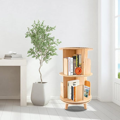 2 Tier Rotating Bookshelf - Image 2