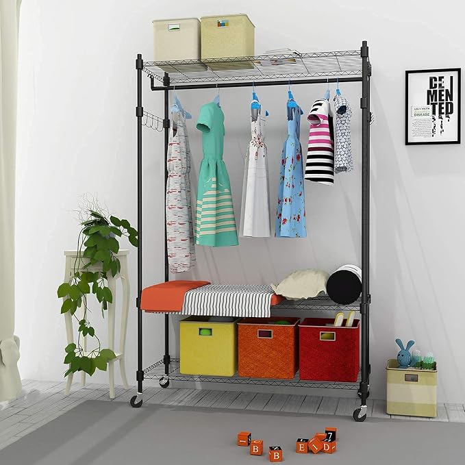 BATHWA Rolling Garment Rack - Image 3