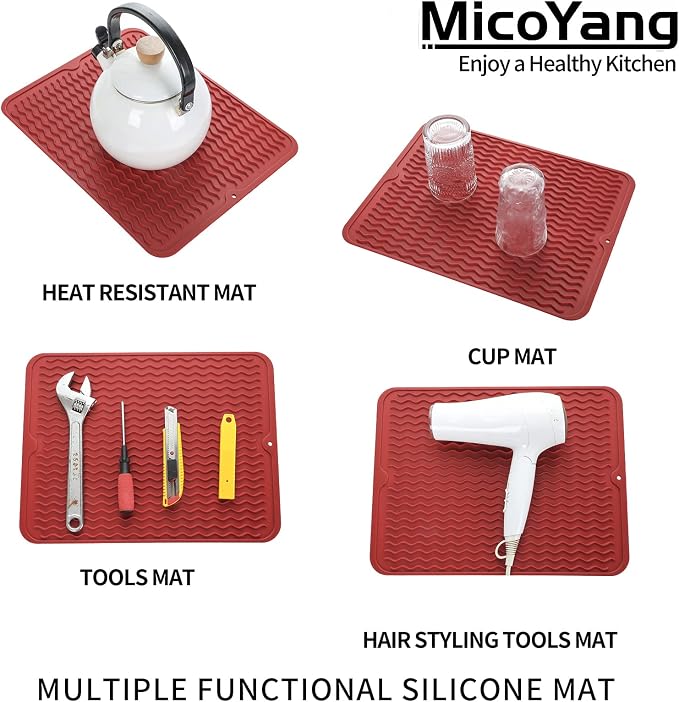 Silicone Dish Drying Mat for Multiple Usage, Easy clean, Eco-friendly, - Image 4