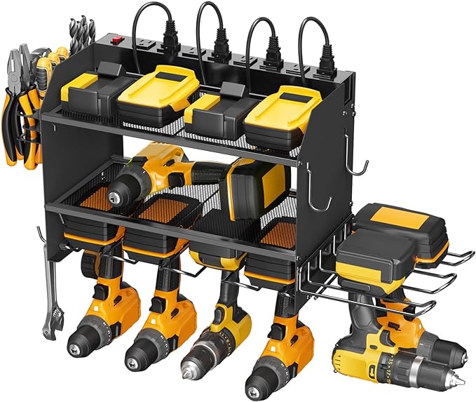 CCCEI Modular Power Tool Organizer Wall Mount Charging Station, Garage Drill by CCCEI