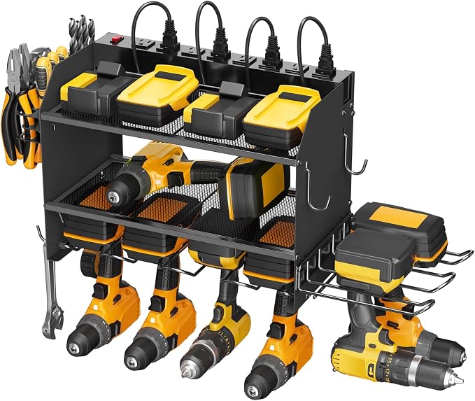 CCCEI Modular Power Tool Organizer Wall Mount Charging Station, Garage Drill by CCCEI