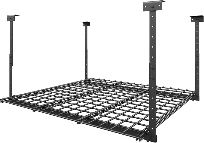45-Inch x 45-Inch Overhead Garage Storage Rack, Heavy Duty Storage Organizer by Jusgym