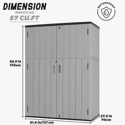 Outdoor Storage Shed Waterproof, Resin Storage Sheds Outdoor - Image 6