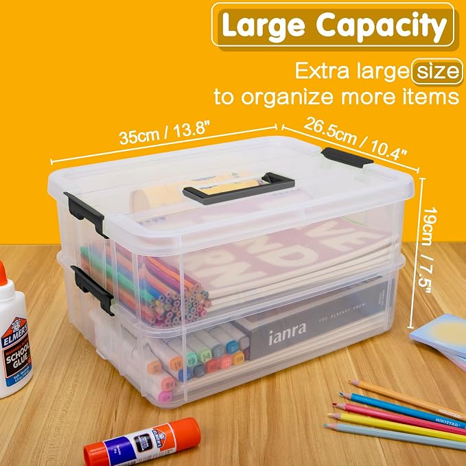 2 Layer Plastic Storage Containers - Image 2