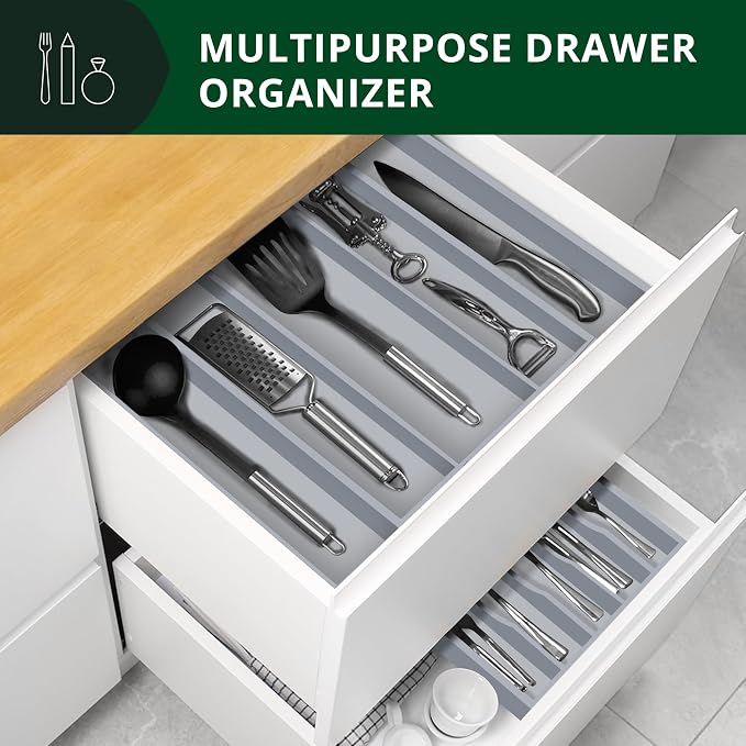 ROYAL CRAFT WOOD Luxury Bamboo Kitchen Drawer Organizer - Image 7