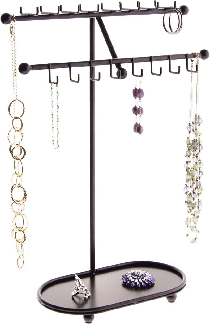 Angelynn's Sturdy Extra Long Necklace Holder Organizer Tall Tabletop Pendant by Angelynns