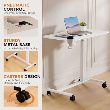COMHOMA Adjustable Overbed Bedside Table - Image 7