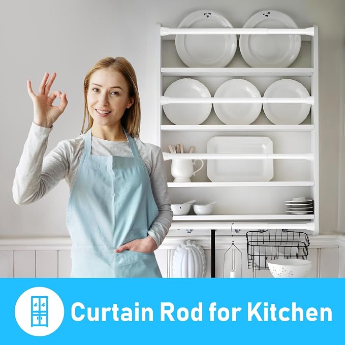 MEXAU 2 Pack Tension Curtain Rod - Image 6