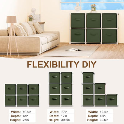 Briwooody 6 Cube Storage Organizer Bins - Image 2