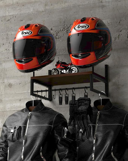 Vieshful Motorcycle Helmet Holder Wall Mount, Helmet Organizer Rack - Image 8