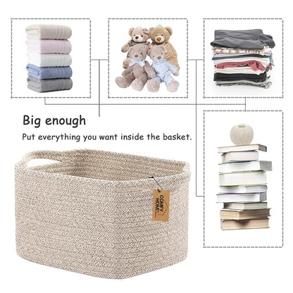 COMFY-HOMI 3PACK Cotton Rope Woven Basket - Image 4