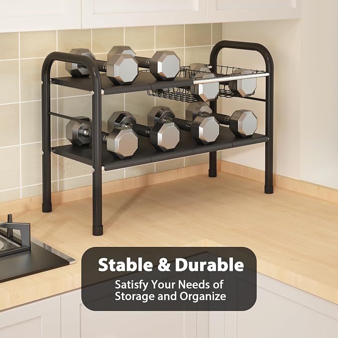 Expandable Under Sink Organizer, 2 Tier Under Sink Shelf - Image 4
