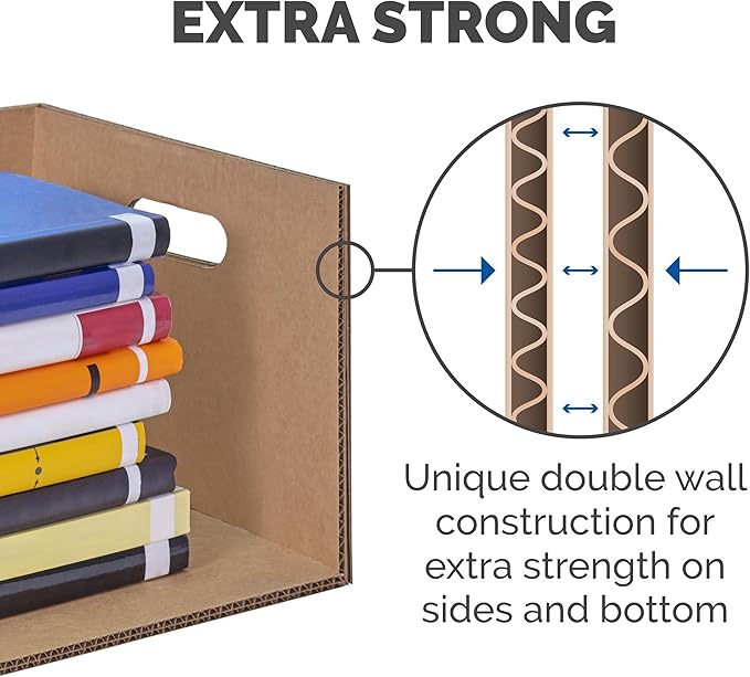 Bankers Box Classic Moving Box 12 Pack Kit, Reinforced Handles, Tape-Free - Image 4