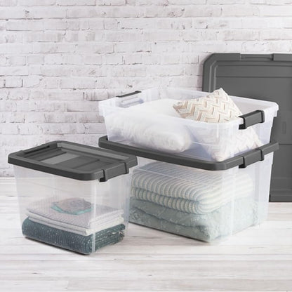 Sterilite 24-Pack Modular Stacker Box, Durable Clear Plastic Storage Bins - Image 6