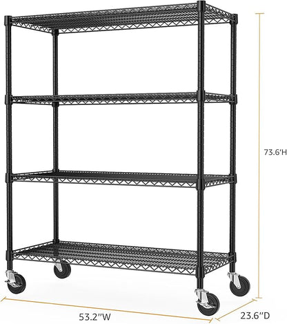 Industrial Metal 4 Tier Shelving - Image 3