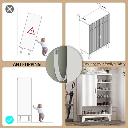 Shoe Cabinet Storage for Entryway - Image 6