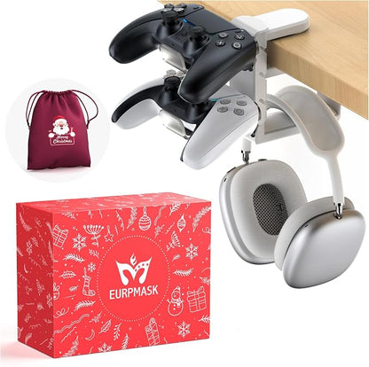 3-in-1 PC Gaming Headset&Controller Holder by EURPMASKChoosethecolorofeurope