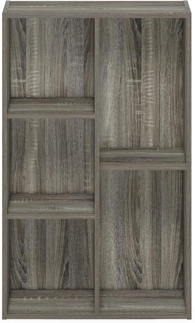 Furinno Luder 5-Cube No Tool Assembly Open Shelf, French Oak - Image 7