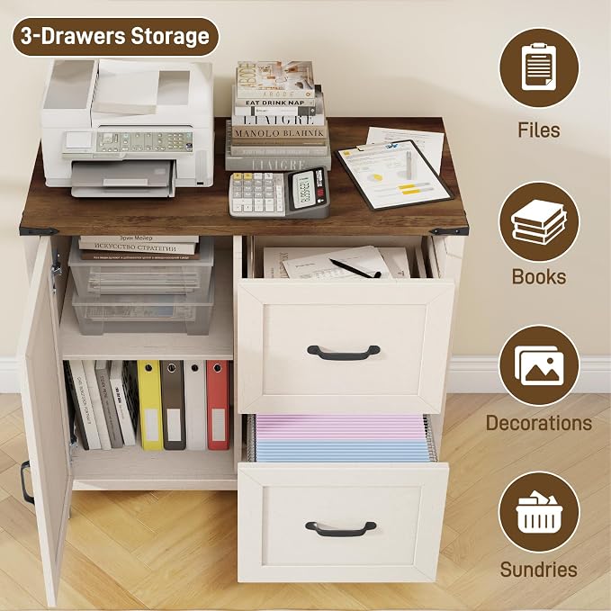 2 Drawers Farmhouse File Cabinet - Image 4