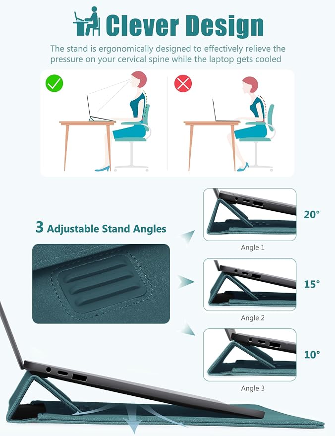 HYZUO 13.3-14 Inch Laptop Sleeve Case Bag - Image 2
