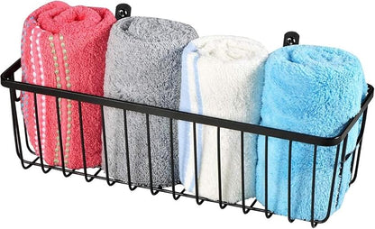 SheeChung Hanging Wall Wire Baskets, Portable Metal Wall Mount Basket | 3 Pack - Image 8
