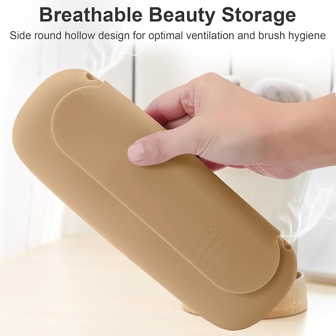 Silicone Travel Makeup Brush Holder - Image 6