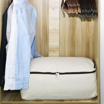 2PCS Canvas Storage Bag, 12OZ Thick Soft Breathable Closet Organizer - Image 4