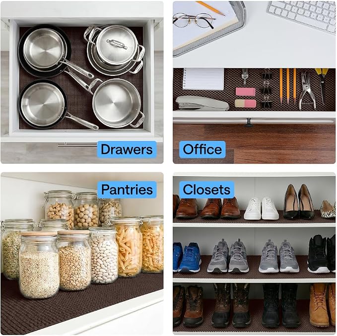 GORILLA GRIP powerGRIP Drawer Shelf and Cabinet Liner, Thick Strong Hold - Image 9