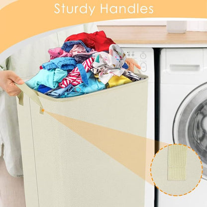 SNIGJAT Large Laundry Hamper, Tall Laundry Hamper - Image 4