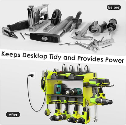 CCCEI Modular Power Tool Organizer Wall Mount Charging Station, Garage Drill - Image 4