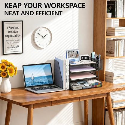OPNICE Desk Organizer, 4-Tier Desktop File Organizer - Image 5