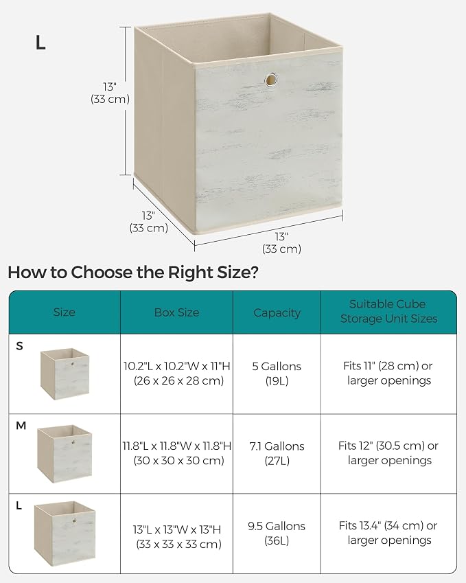 SONGMICS Storage Cubes, Foldable Oxford Fabric and Non-Woven Fabric Storage - Image 5