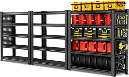 SILVEL 48.2" W Garage Shelving, 5000LBS Heavy Duty Metal Shelving, 2025 Solid by SILVEL