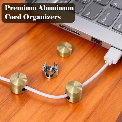 3 Sets Cord Holder Organizer for Nightstands, Adhesive Cable Clips Charger - Image 5