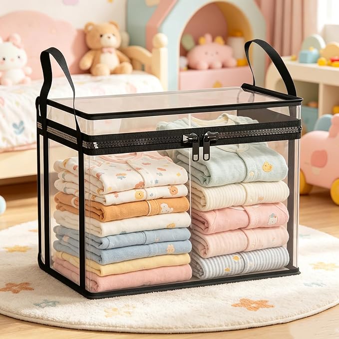 Large Clear Thick Plastic Storage Box - Image 5