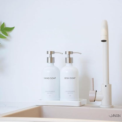 Glass Kitchen Soap Dispenser Set - Image 6