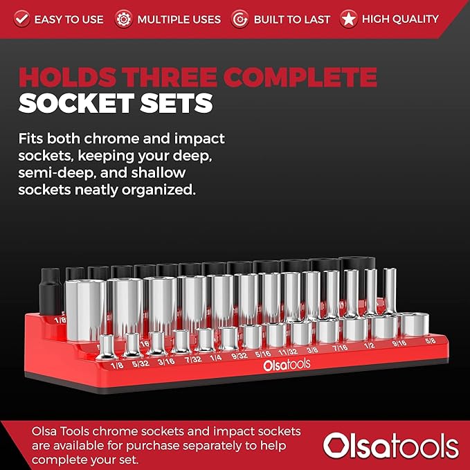 Olsa Tools Magnetic Socket Organizer - Image 3